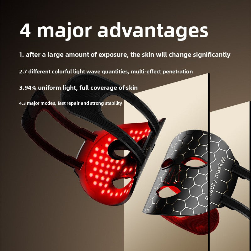 Red Light Therapy for Face, Portable LED Face Mask
