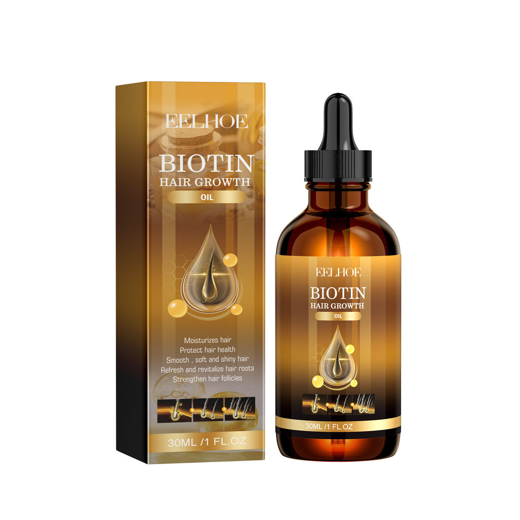 Biotin Hair Growth Serum Spray, Thickening Herbal Serum with Ginger Root Oil
