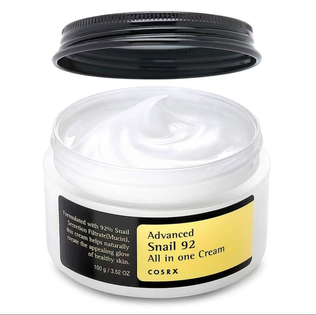 Advanced Snail 92 All in One Cream Korean Snail Mucin Face Cream for Dry Sensitive and Anti Aging Skin, Daily Soothing and Moisturising Cream
