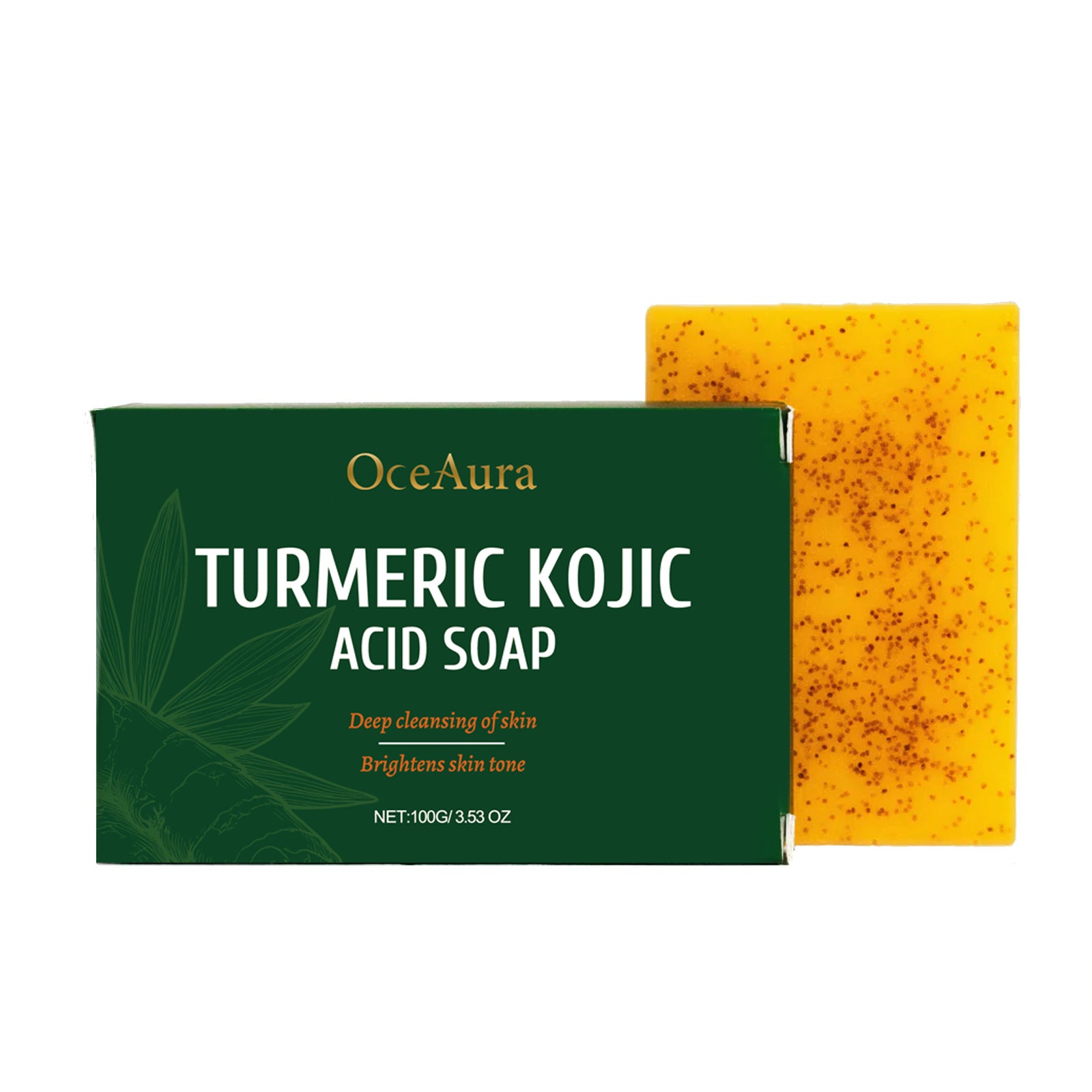 Turmeric and Kojic Acid Soap Bar for Dark Spots Brightening & Moisturizing