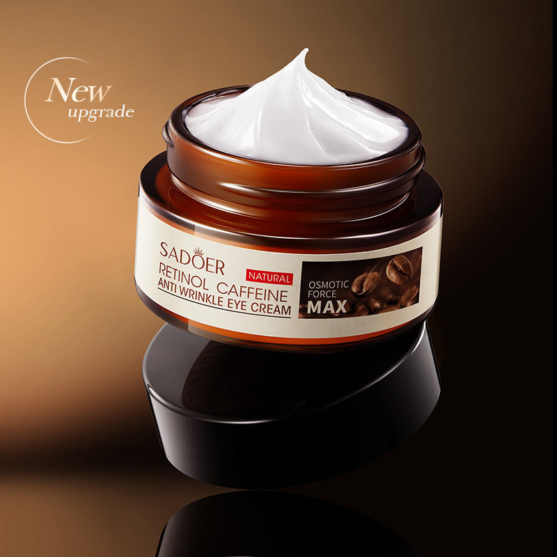 Caffeine Retinol Eye Cream, Under Eye Cream and Eye Serum for Dark Circles, Puffiness, Eye Bags, Wrinkles and Fine Lines