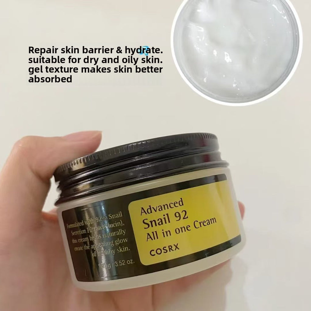 Advanced Snail 92 All in One Cream Korean Snail Mucin Face Cream for Dry Sensitive and Anti Aging Skin, Daily Soothing and Moisturising Cream