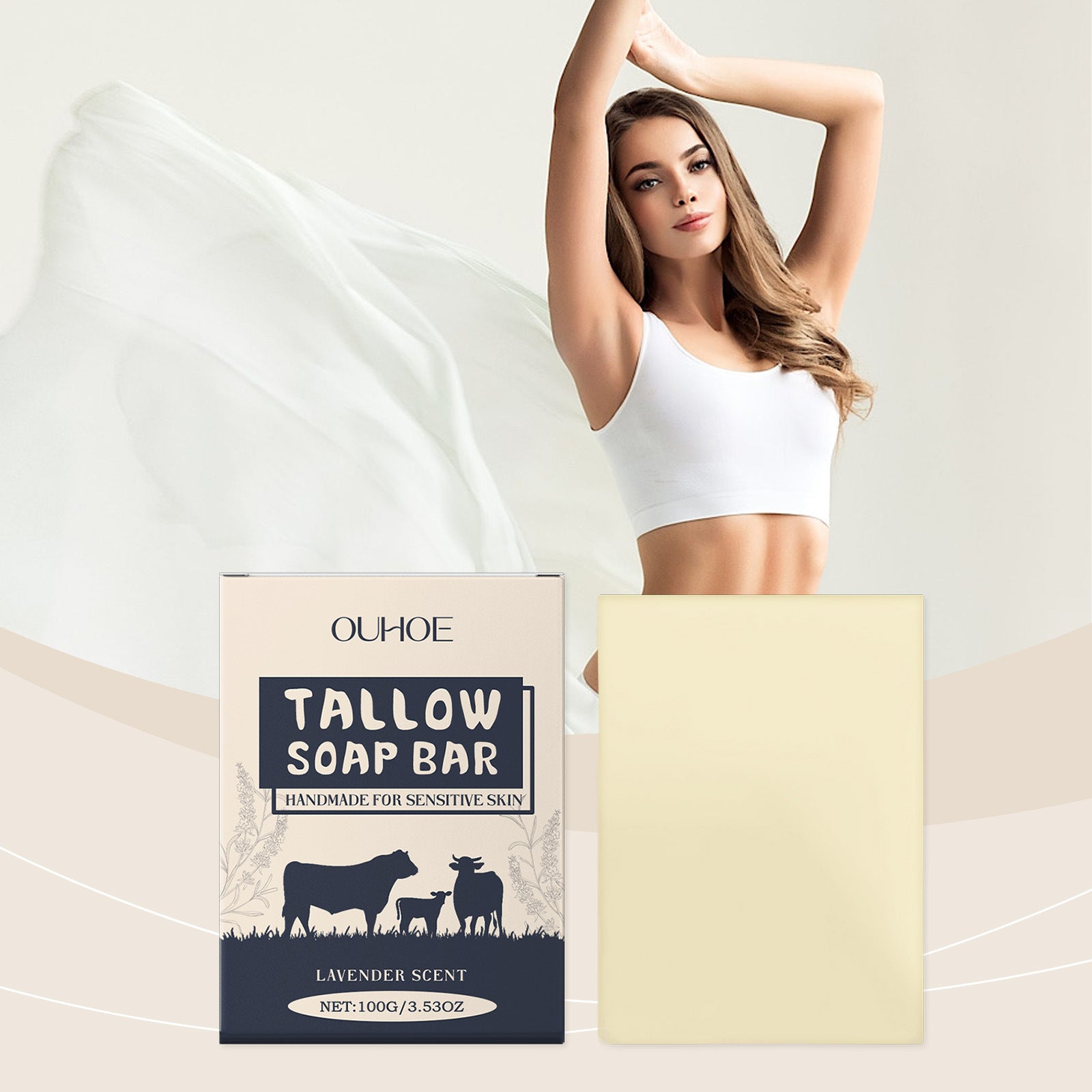 Organic Beef Tallow Moisturizing Soap