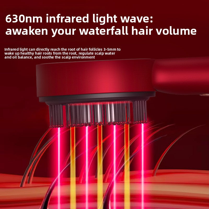 Advance Red Light Therapy Comb, Encourages Hair Growth, Rechargeable, Sonic Scalp Massage Comb