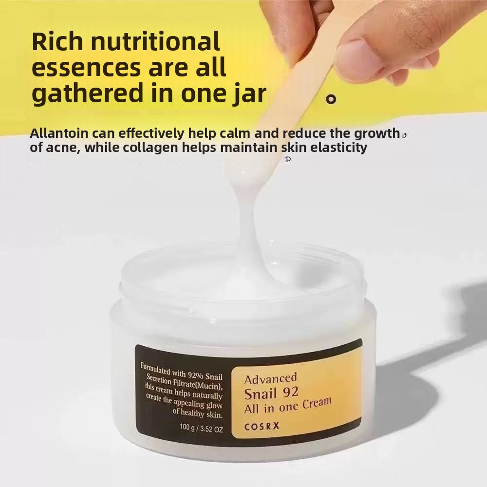 Advanced Snail 92 All in One Cream Korean Snail Mucin Face Cream for Dry Sensitive and Anti Aging Skin, Daily Soothing and Moisturising Cream