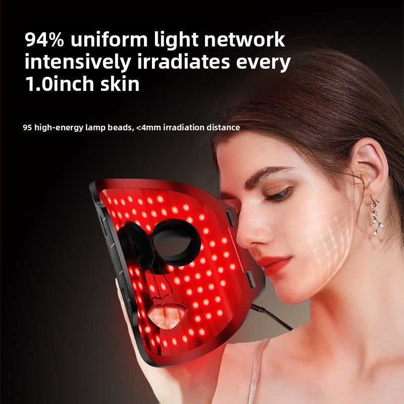 Red Light Therapy for Face, Portable LED Face Mask