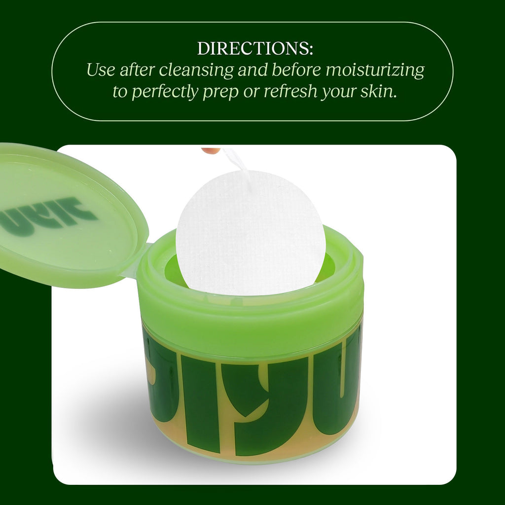 JiYu Toning Polish Pads - Korean Skincare for Dark Spots, Wrinkles & Dull Skin - Hydrating Facial Treatment with Snail Mucin, Niacinamide, Peptides & Centella - 100 Count