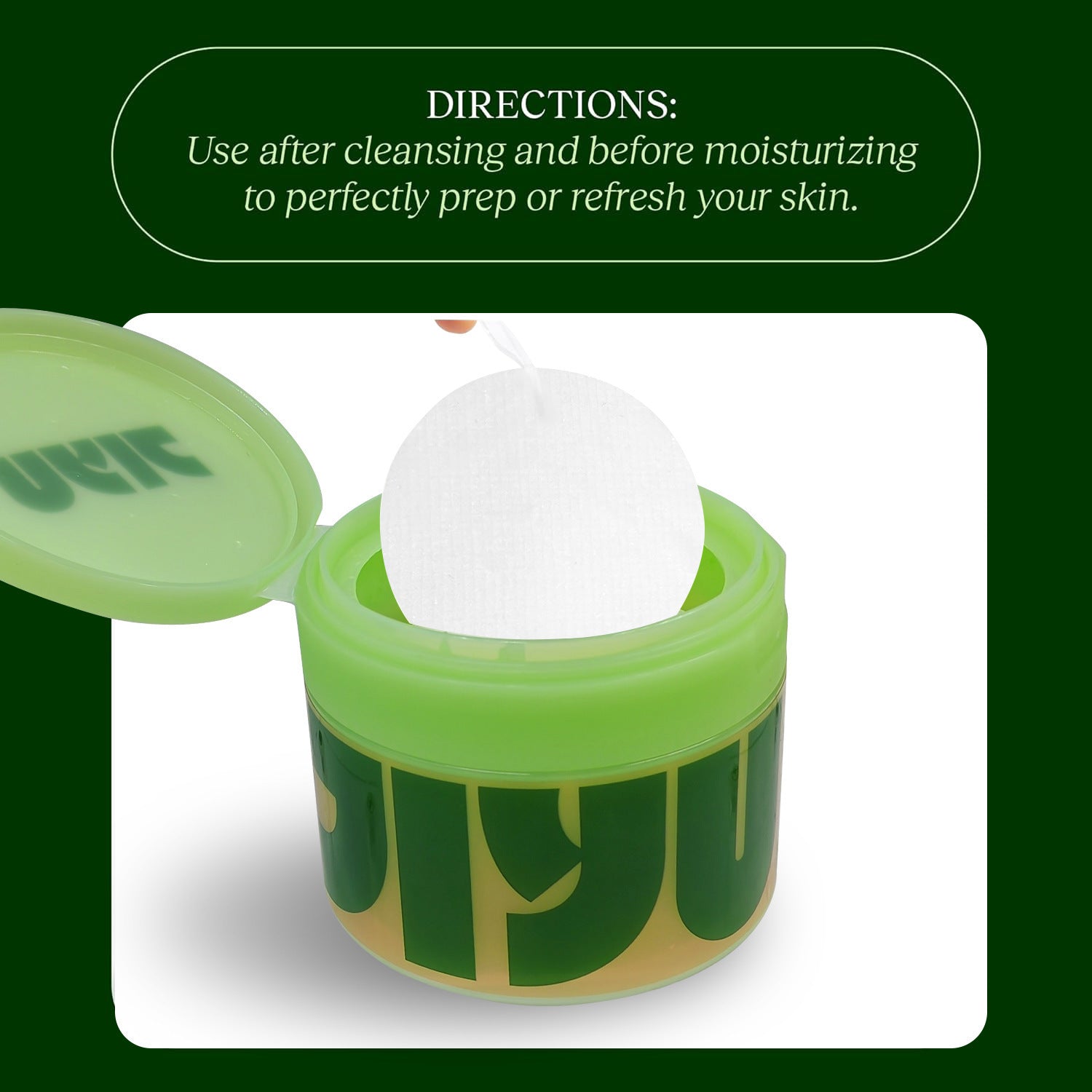 JiYu Toning Polish Pads - Korean Skincare for Dark Spots, Wrinkles & Dull Skin - Hydrating Facial Treatment with Snail Mucin, Niacinamide, Peptides & Centella - 100 Count
