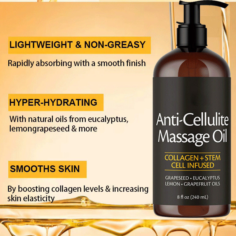 Anti Cellulite Massage Oil Body, Firming Body Massage Oil for Full Body