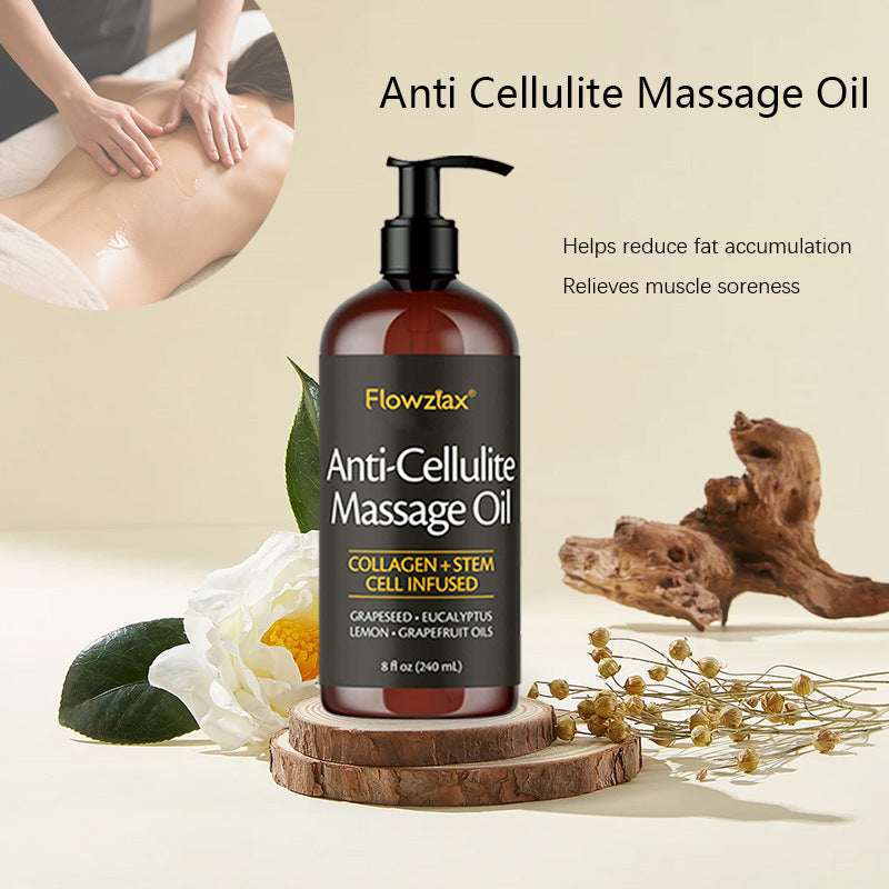 Anti Cellulite Massage Oil Body, Firming Body Massage Oil for Full Body