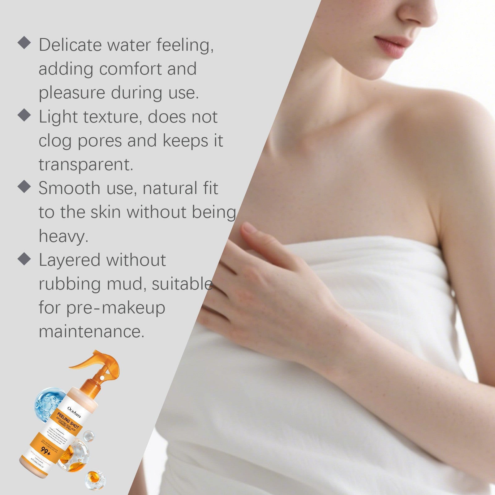 Body Keratin Care Kojic Acid Turmeric Spray: Gently Exfoliating Peeling Shot– Hydrates and Nourishes your skin, Suitable for All Skin Types