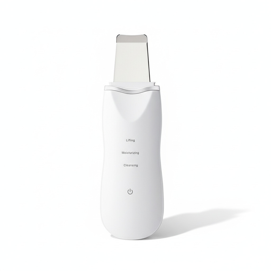 Ultrasonic Skin Spatula Face Blackhead Remover Scraper for Deep Cleansing, Portable and Rechargeable Pore Scrubber
