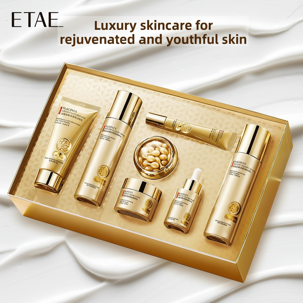 Placenta skincare box with cream backdrop